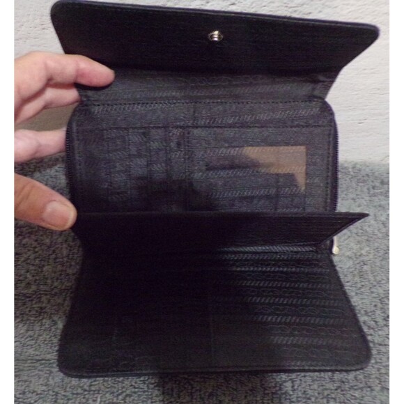 Prada Handbag with Wallet Black w/Silver Accents - Picture 11 of 11